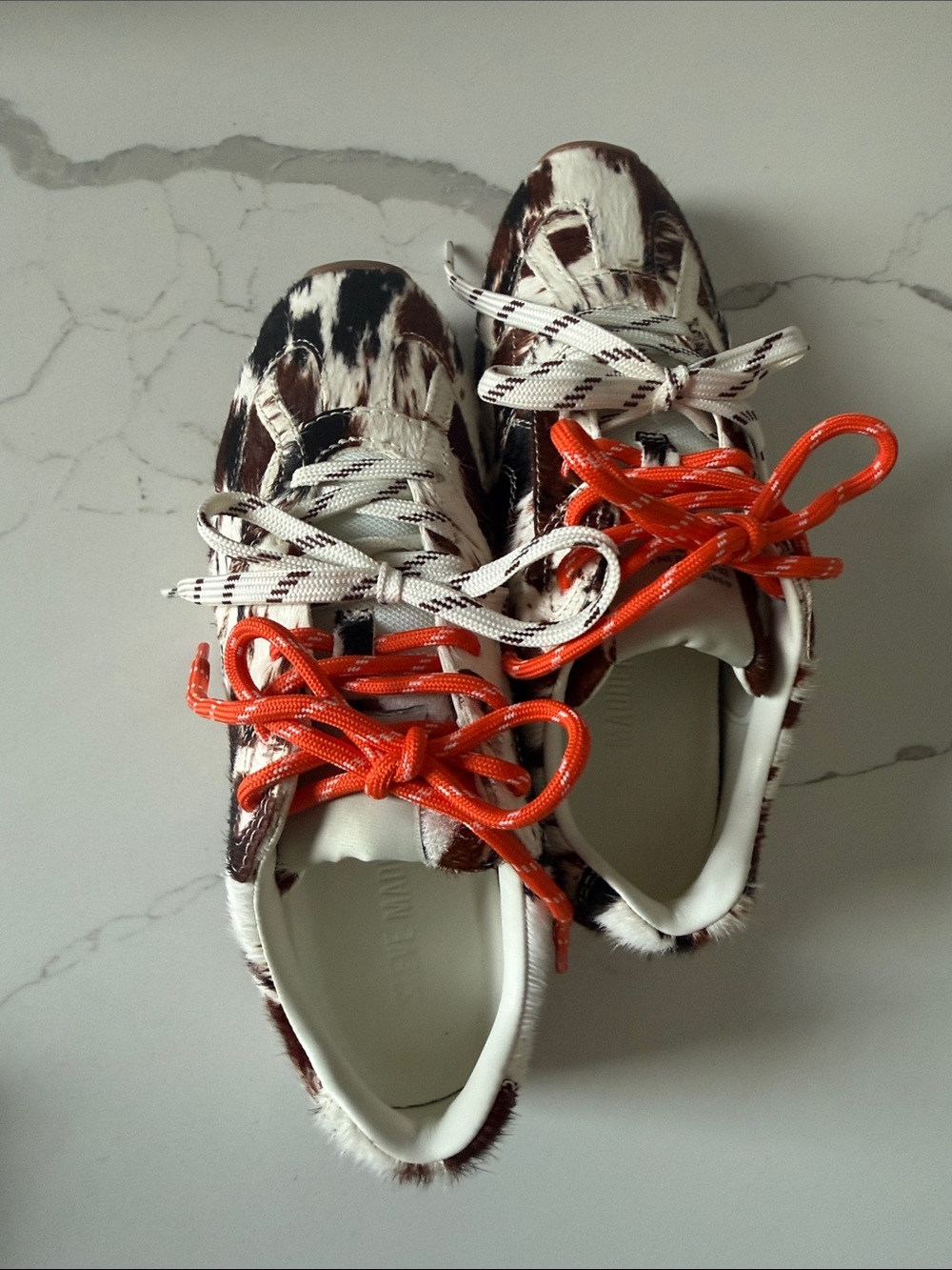 Steve Madden Cow Print Sneakers - Picture 3 of 8